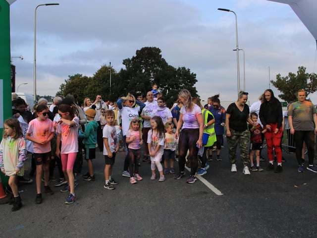 Walkers get ready for starters orders for the family walk. INNR3953
