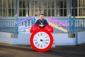 Cllr Pete Byrne launches the Giant Adventures series.