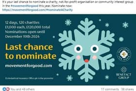 Bolster were delighted to be nominated in the penultimate #12DaysofGiving draw by the Benefact Group.