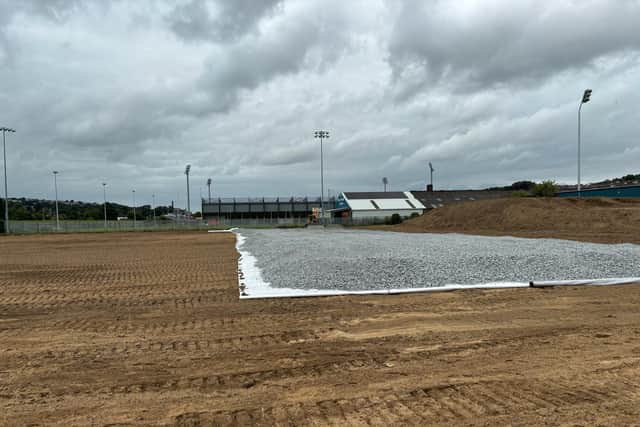 Developments are underway for Newry City AFC's new 3G pitch at The Showgrounds.