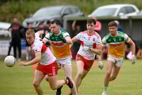 Oisin O'Hare was the lone goalscorer as Carrickcruppen defeated Grange in the last eight. Pic: Brendan Monaghan