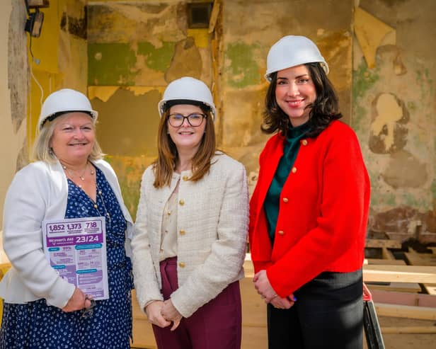 L-R: Eileen Murphy, CEO, WAAD, Economy Minister Archibald, and Niamh O’Maolain, Chair, WAAD Board.