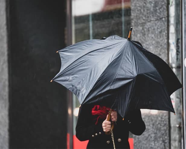 Rain and wind are expected today