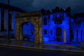 Buildings across Northern Ireland lit up in blue for World Arthritis Day