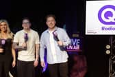 Q Radio Breakfast hosts Amy McGuckin, Connor Brennan and Andrew Ryan will be taking the stage in Newry on September 5. Photos: Colm Lenaghan