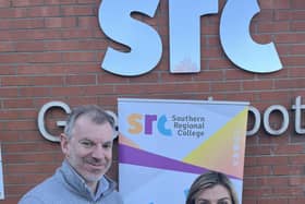 Pictured at the launch of the Newry BID training programme with Southern Regional College (SRC) is Eamonn Connolly, Newry BID and Margaret McNamee, SRC