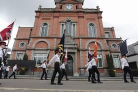 South Down Defenders Flute Band on parade at the 12th in Newry in 2021. Picture: Philip Magowan / PressEye