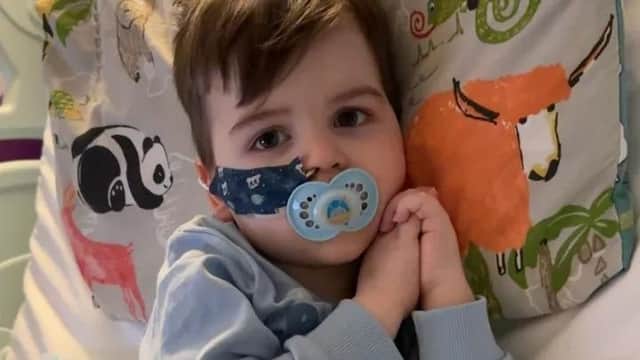 Two-year-old Chester was recently diagnosed with B-cell Acute Lymphoblastic Leukaemia.