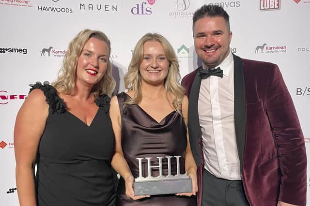 Diana Ferran (Product Manager), Louise Mailey (Social Media Executive) and Alan Wallace from Inspiring Belfast.