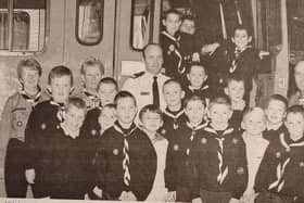 The 12th Armagh Slieve Gullion Scouts with leaders Ann Doherty, Tommy O'Hagan and Mary Mahon who attended