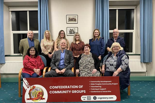 Members of the Confederation of Community Group's board pictured at their AGM.