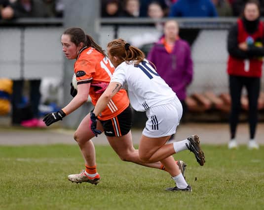 Action from Armagh's league match against Kildare earlier in the year. Pic: Brendan Monaghan
