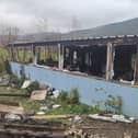 Damage which was caused to Terry Rooney's cottage.