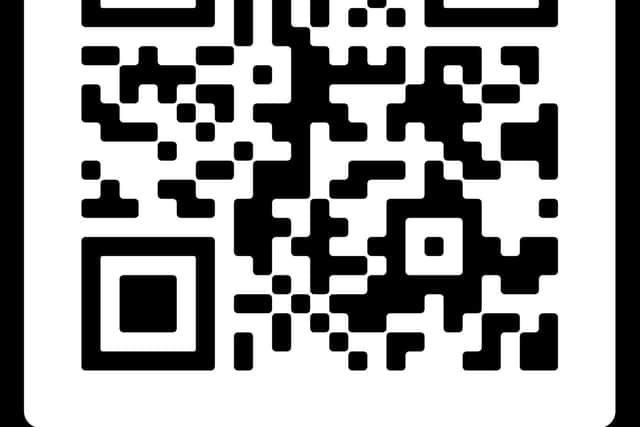 QR code to enter the Women's Dublin Mini Marathon.