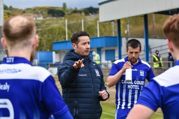 Newry City boss Darren Mullen.