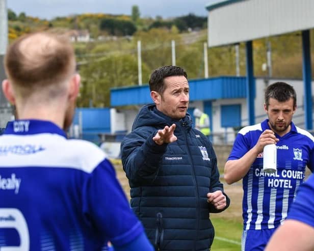 Newry City boss Darren Mullen.