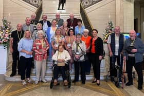 Liz Kimmins MLA with members of the Barcroft Over 60s Club.