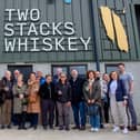Top international tour operators with Donal McLynn, Two Stacks Irish Whiskey (right); and Niamh Rafferty, Tourism Ireland (third left). Pic – Liam McArdle