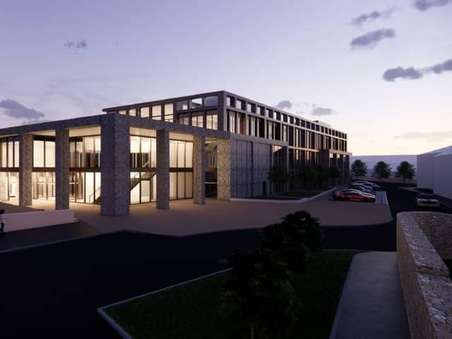 An artist's impression of the proposed Civic Hub.
