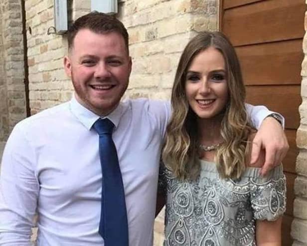 Matt Campbell and his fiancee Robyn Newberry.