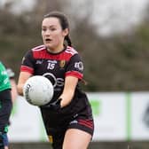 Rostrevor's Niamh Rice in recent league action for Down against Limerick.