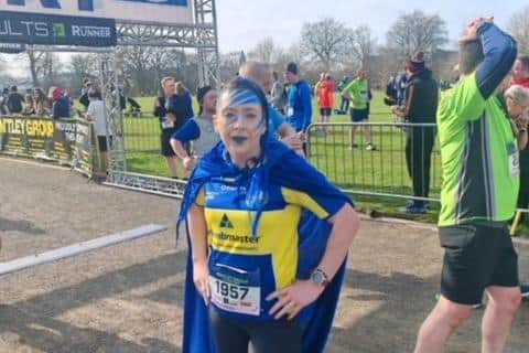 Patricia Simpson at The Bentley Walled City 10-Mile race.