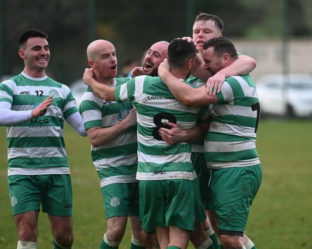 Cleary Celtic moved to top spot in the Carnbane League Premier Division with a 3-0 win over Archview United on Saturday.