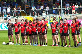 Down players ahead of their All-Ireland Championship Round 1 match against Clare. Pic: Down Supporters Club