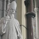 Statute of St Patrick in Newry Cathedral.