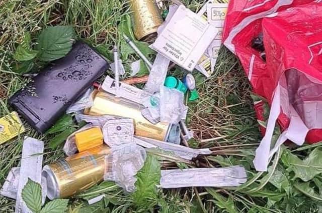 Drug paraphernalia which was found on the Greenway near Newry