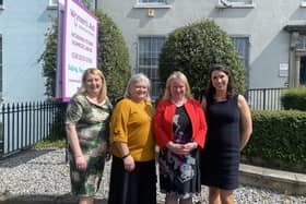 Tracy McAvoy, Eileen Murphy, Chief Executive of Women’s Aid Armagh Down, Minister Buchan, Niamh O’Maolain.