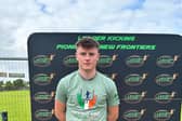 The 18-year-old Saval footballer is among 20 talented young athletes who have come through Leader Kicking’s nationwide search for Ireland’s next American football kicking star.