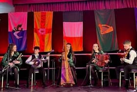 All Ireland Performance in the Hillgrove: l-r Martha, Felix, Niamh, Annie and Manus.