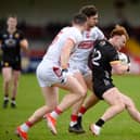 Down's Danny Magill during their league victory over Cork.