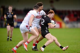 Down's Danny Magill during their league victory over Cork.