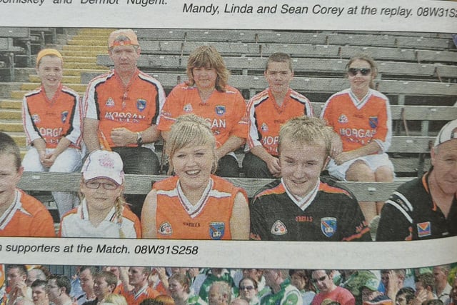 Armagh fans enjoy the county's 1-11 to 0-8 win over Fermanagh in the Ulster Championship final in 2008.