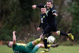 Action from Cleary Celtic's 4-0 win over Ballyholland. Pictures: Brendan Monaghan
