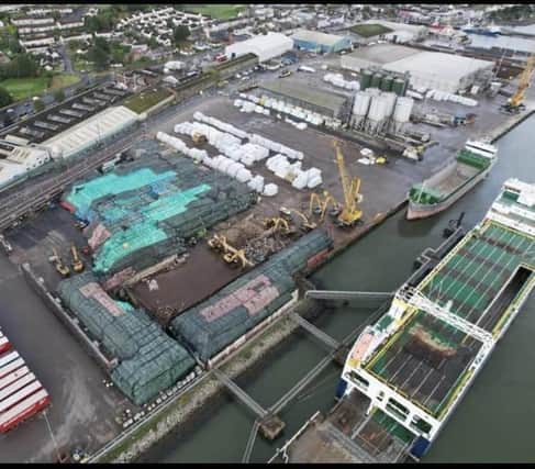 Re-Gen Waste management's facility at Warrenpoint Harbour.