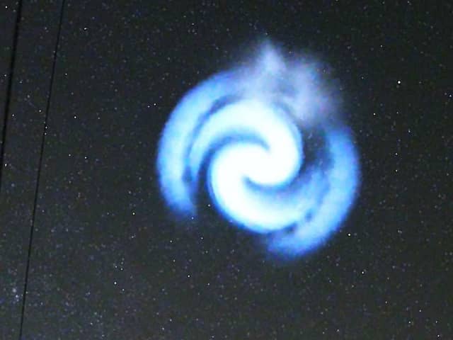 A webcam in Plaški, Croatia caught the spectacle in clear detail.