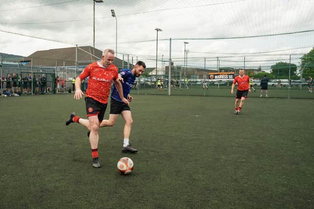 Action from the recent Playr-Fit Business 5-aside tournament.