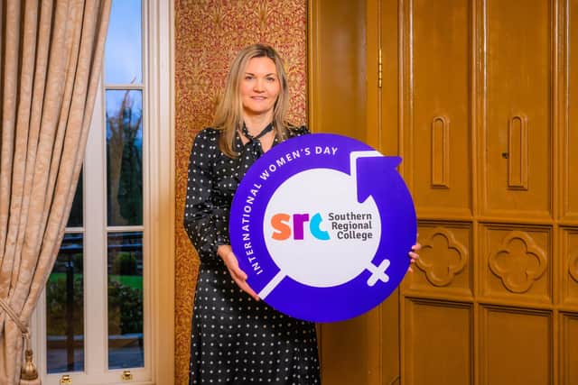Lee Campbell, Principal & CEO of Southern Regional College, Principal Sponsor of the Newry Chamber International Women’s Day Celebration Lunch at Killeavy Castle Estate on Friday 7th March.