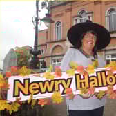 Chair of Newry, Mourne and Down DC, Cllr Valerie Harte, launches Newry's Halloween celebrations.