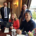 Representatives from Ulster Bank join Julie Gibbons (Newry Chamber) and Louise Young (Canal Court).