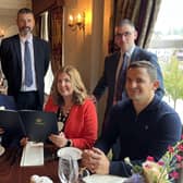 Representatives from Ulster Bank join Julie Gibbons (Newry Chamber) and Louise Young (Canal Court).