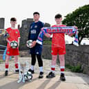 Kylan Morrison and Carter McAllister (Shankill Juniors) line up with Keagan O’Connor and Ronan Vernon (Cliftonville) ahead of the 2025 Budget Energy SuperCupNI. They’ll compete in a world-class Boys’ Minor Section featuring Leeds United and Blackburn Rovers, alongside top clubs from Northern Ireland, USA, Scotland, Bermuda and the UAE.