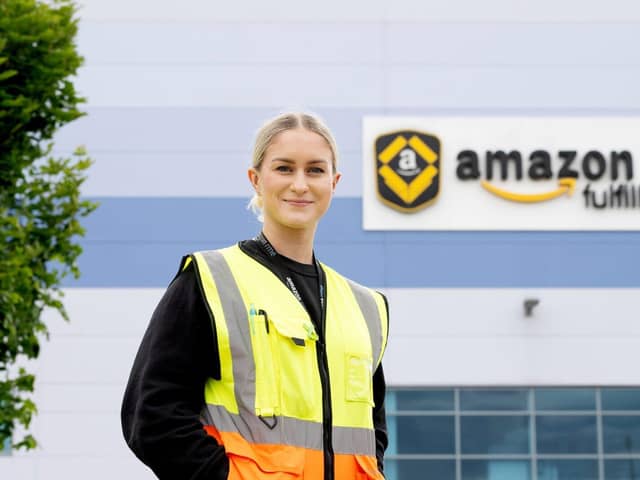 Paulina Stawnicka from the Amazon fulfillment centre in Daventry