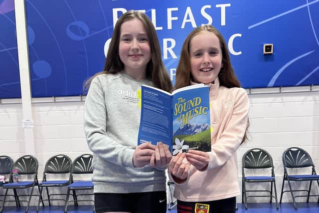 Dayna Morgan (10) who plays Brigitta and Eibhlinn McNeill (9) who takes on the role of Marta.