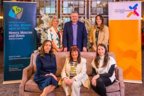 Bronagh Lennon, Gary McDonald and Maeve Finnegan, (Front ltor) Siobhan Walsh, Cllr Valerie Harte, Chairperson, NMD Council and Clare Vallely.