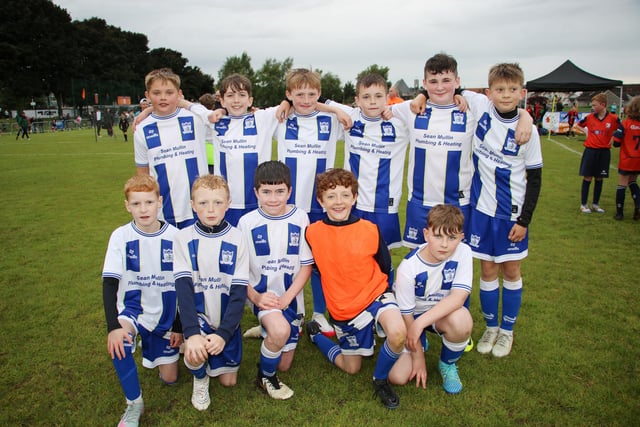 Newry City U11 Team taking part in Desy Jennings Football Festival.