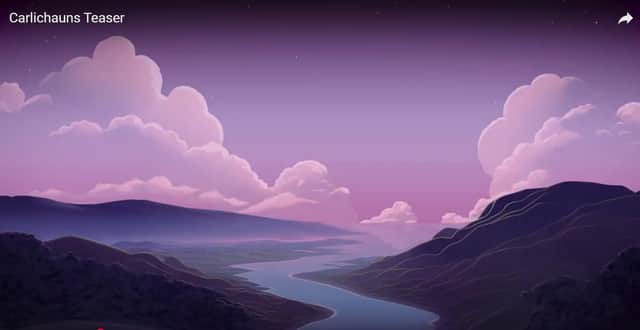 It's a familiar view to many locally, but here is how Carlingford Lough as seen from Flagstaff Point appears in the 'Carlichauns' cartoon series.